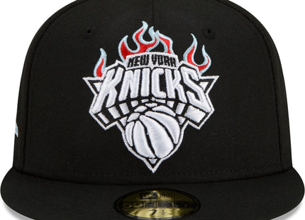 New York Knicks New Era Eastern Conference Fire 59FIFTY Fitted Hat - Black