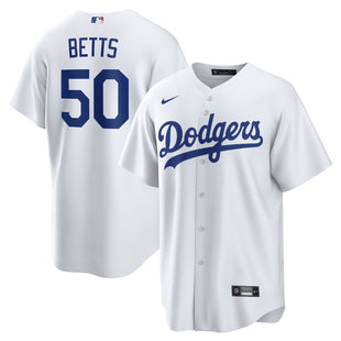 Men's Los Angeles Dodgers Mookie Betts Nike White Home and Away Player Name Jersey