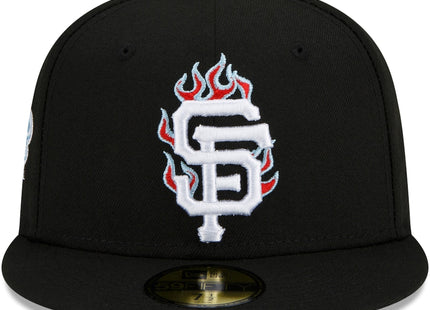 New Era San Francisco Giants Black 2010 World Series Team Fire 59FIFTY Fitted Hat