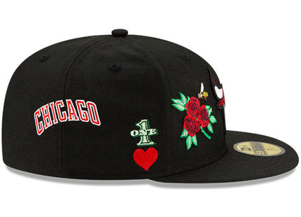 New Era Chicago Bulls Mens Red Icon 2 59FIFTY Fitted Hat