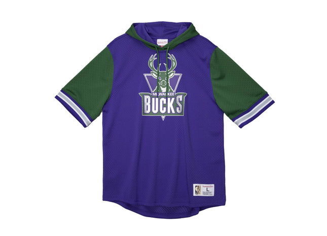 Buzzer Beater Mesh S/S Hoody Milwaukee Bucks
