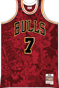 Men Water Tiger Men Chicago bulls jersey