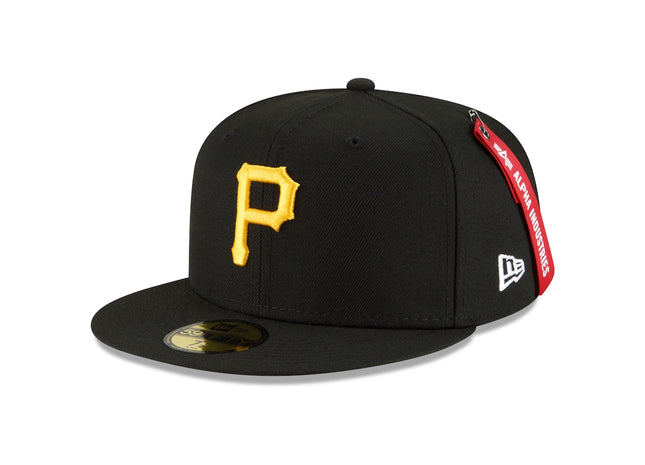 Men's Pittsburgh Pirates New Era x Alpha Industries Black 59FIFTY Fitted Hat