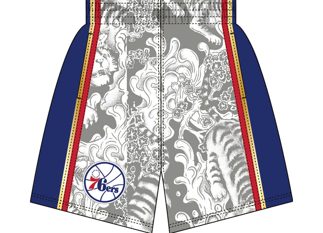 Men Water Tiger Men Philadelphia 76ers shorts