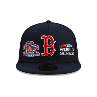 Men's Boston Red Sox New Era Navy Historic World Series Champions 59FIFTY Fitted Hat