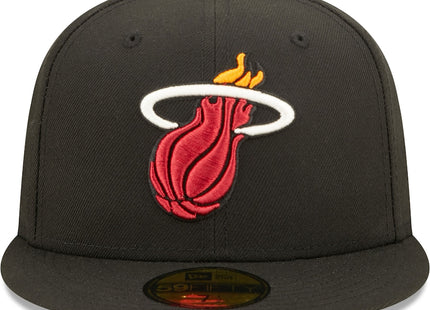 Pop Sweat Miami Heat New Era 3x NBA Finals Champions  59FIFTY Fitted Hat - Black