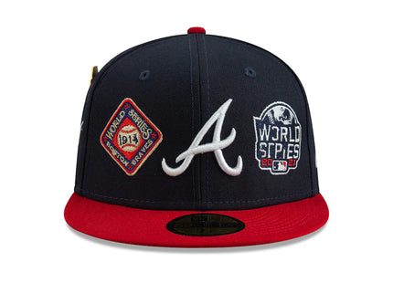 Men's Atlanta Braves New Era Navy Historic World Series Champions 59FIFTY Fitted Hat