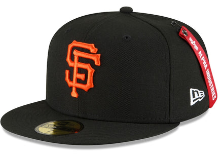 Men's San Francisco Giants New Era x Alpha Industries Black 59FIFTY Fitted Hat