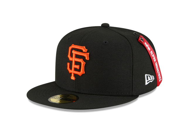 Men's San Francisco Giants New Era x Alpha Industries Black 59FIFTY Fitted Hat