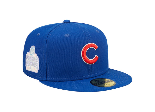 Pop Sweat Men's Chicago Cubs New Era Royal band Undervisor 2016 MLB World Series Cooperstown Collection 59FIFTY Fitted Hat
