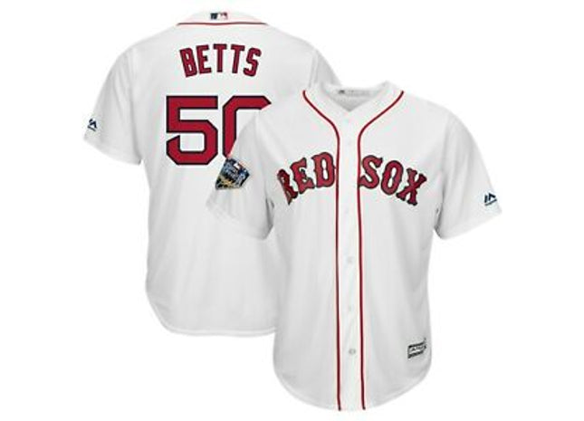 Boston Red sox Mookie Betts Majestic Jersey World Series