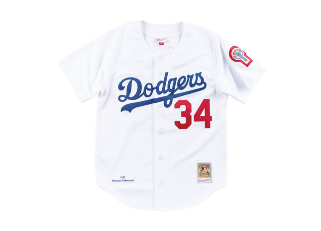 Authentic Jersey Los Angeles Dodgers Home 1981 Fernando Valenzuela