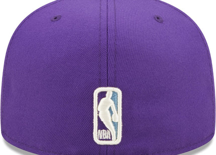 Pop Sweat Los Angeles Lakers New Era 17x NBA Finals Champions 59FIFTY Fitted Hat - Purple