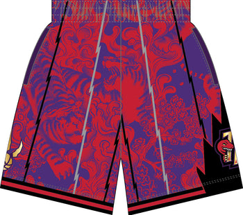 Men Water Tiger Men Toronto raptors shorts