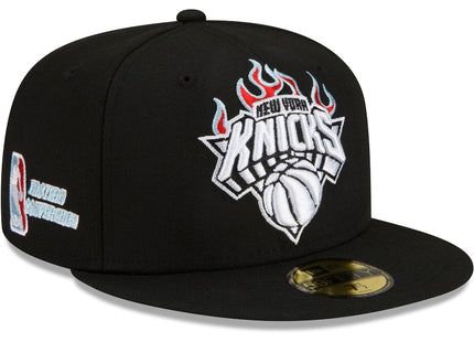 New York Knicks New Era Eastern Conference Fire 59FIFTY Fitted Hat - Black