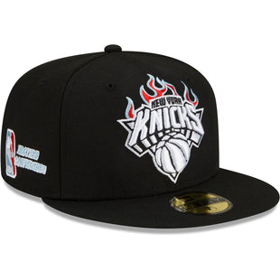 New York Knicks New Era Eastern Conference Fire 59FIFTY Fitted Hat - Black
