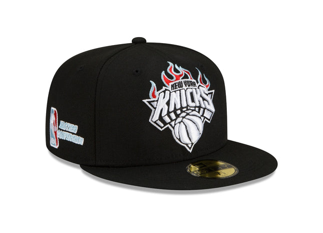 New York Knicks New Era Eastern Conference Fire 59FIFTY Fitted Hat - Black