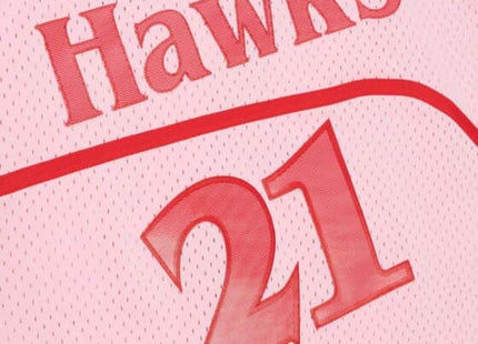 Men Space Knit Swingman Dominique Wilkins Atlanta Hawks 1986-87 Jersey