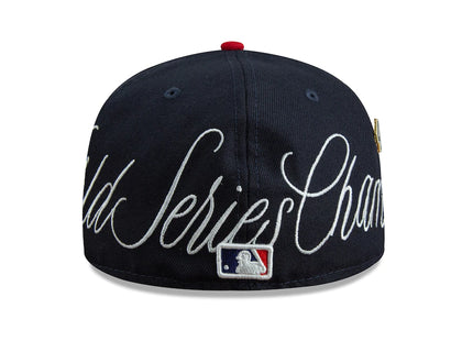Men's Atlanta Braves New Era Navy Historic World Series Champions 59FIFTY Fitted Hat