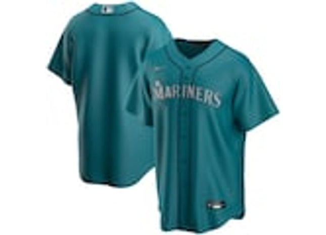 Men's Seattle Mariners Nike Aqua Alternate game Team Jersey