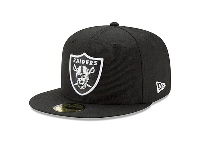 Men's Las Vegas Raiders New Era BASIC BLACK 59FIFTY Fitted Hat