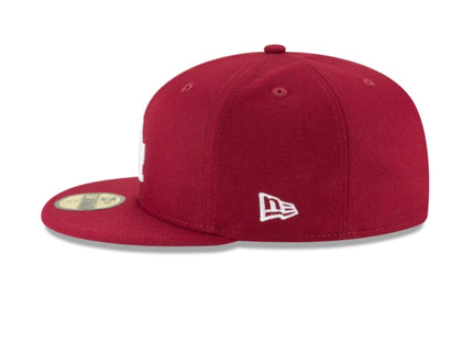 LOS ANGELES DODGERS CARDINAL BASIC 59FIFTY FITTED