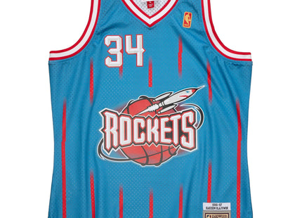 Men Reload Swingman Hakeem Olajuwon Houston Rockets 1996-97 Jersey