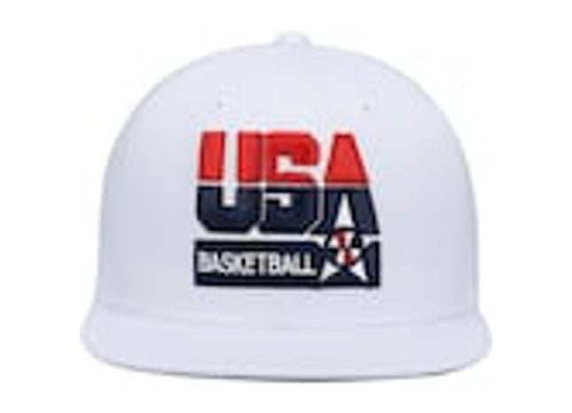 Men's USA Basketball Mitchell & Ness White 1992 Dream Team Snapback Hat