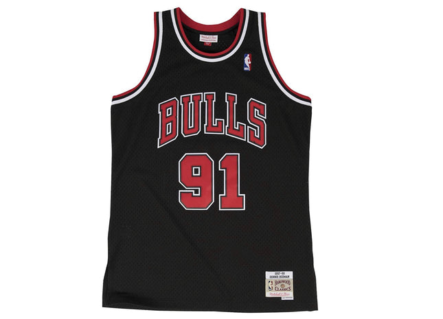 Women Dennis Rodman Chicago Bulls Mitchell & Ness Swingman Jersey Black