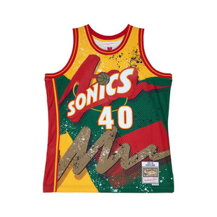 Men Hyper Hoops Swingman Shawn Kemp Seattle Supersonics 1995-96 Jersey