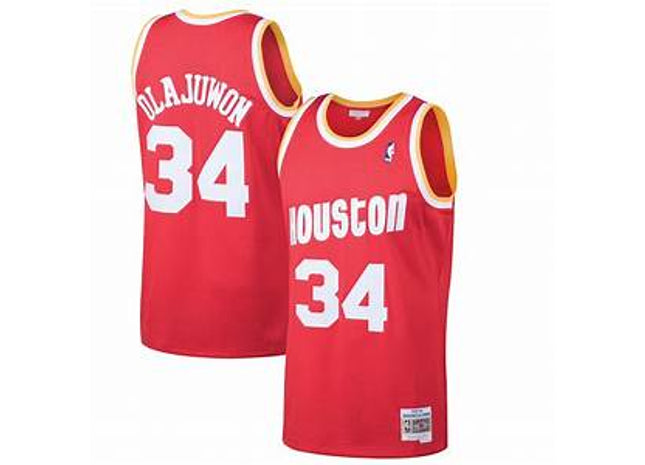 Swingman Jersey Houston Rockets 1996-97 Hakeem Olajuwon