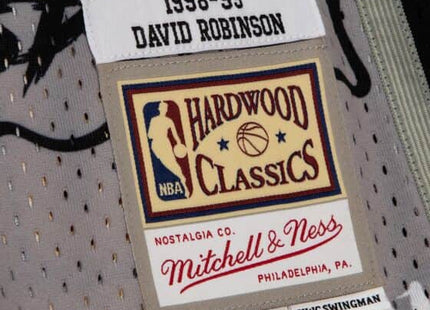 Men Slap Sticker Swingman David Robinson San Antonio Spurs 1998-99 Jersey