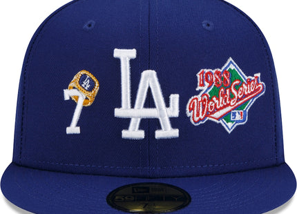 Count the ring Los Angeles Dodgers New Era 7x World Series Champions 59FIFTY Fitted Hat - Royal