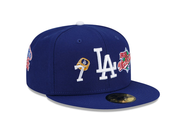 Count the ring Los Angeles Dodgers New Era 7x World Series Champions 59FIFTY Fitted Hat - Royal