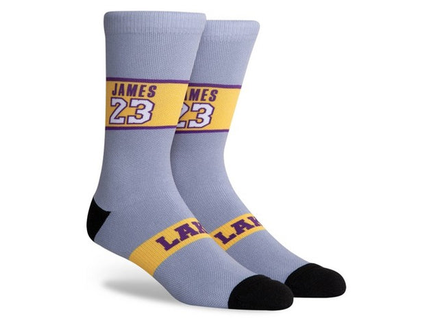 PKWY Los Angeles Lakers Hi Wire Lebron James socks
