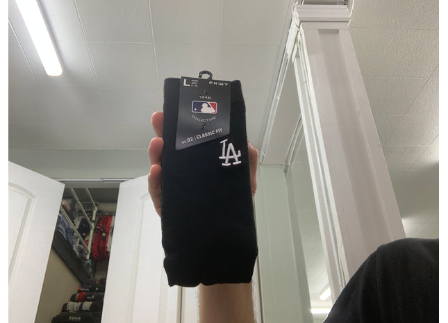 LA Dodgers emb crew socks